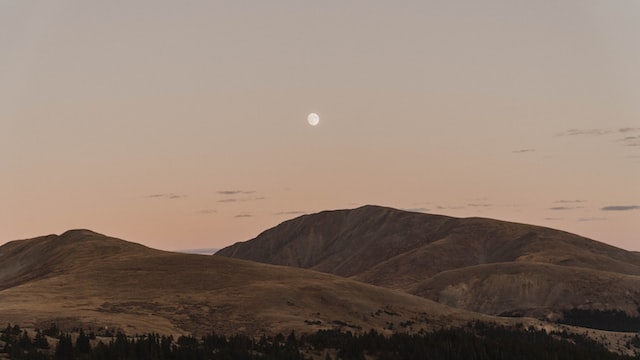 Moonrise at Hoosier Pass, Colorado. Image by Steven Foster at Unsplash