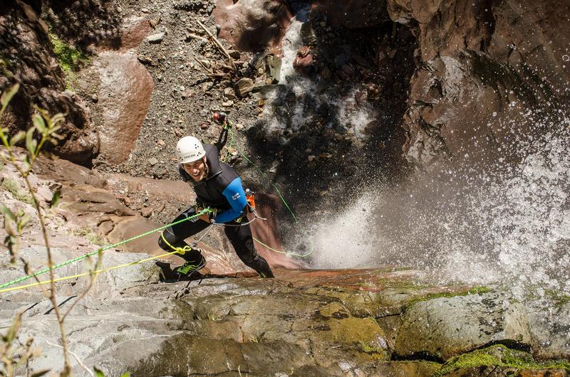 Canyoning in Oak Creek in Ouray, Colorado