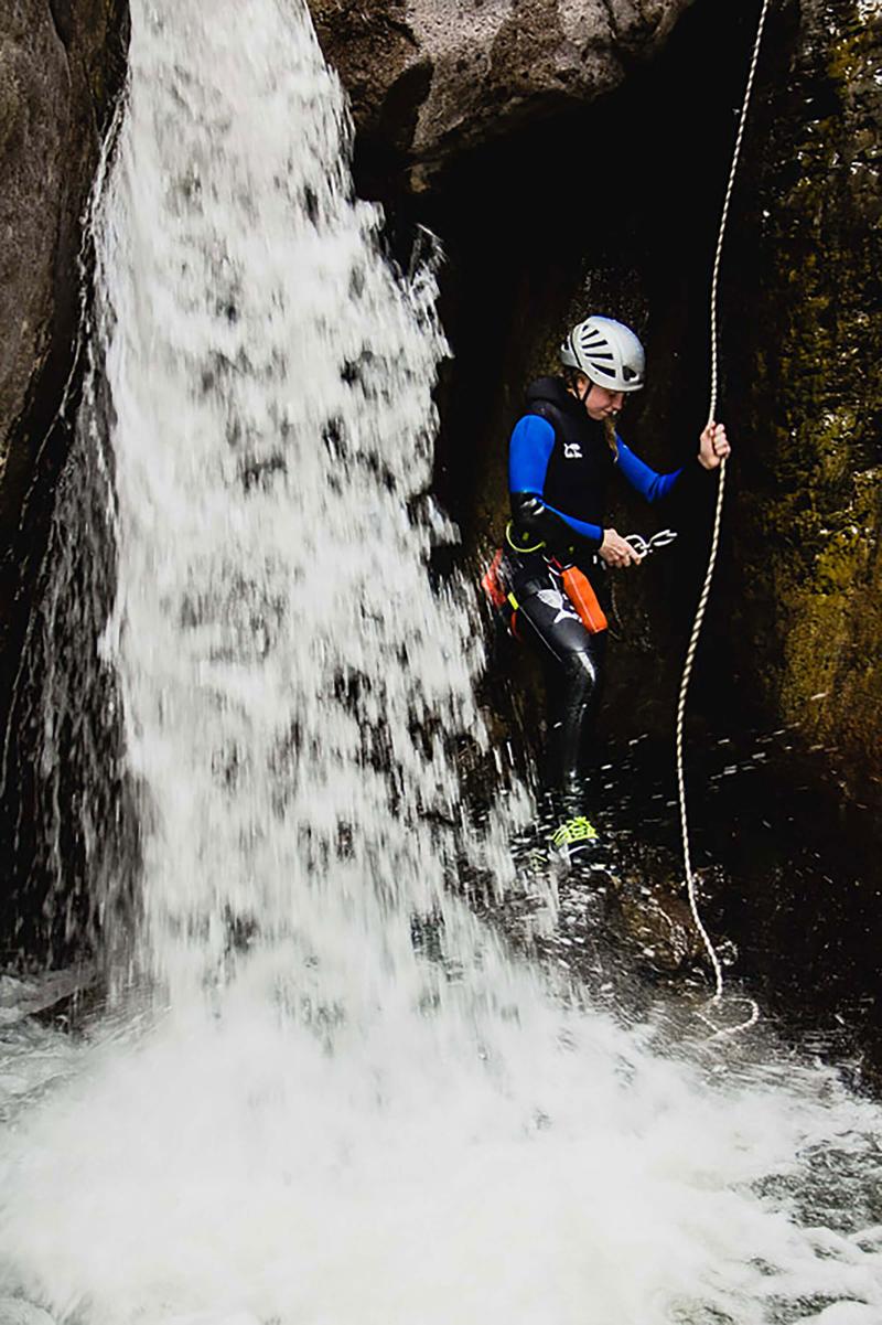 Canyoning in Angel Creek in Ouray, Colorado