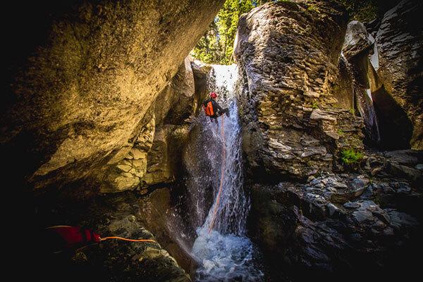 Canyoning in Angel Creek in Ouray, Colorado