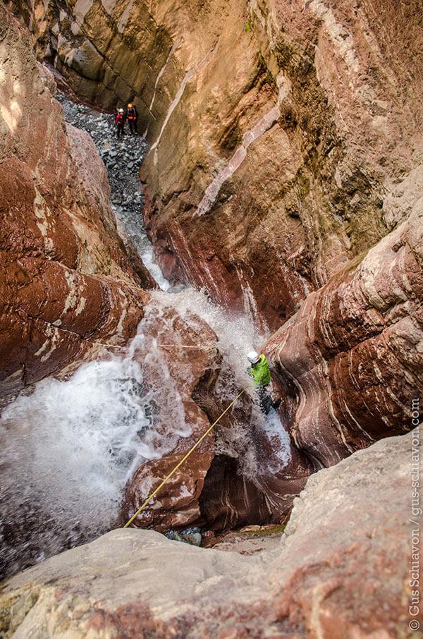 Canyoning in Corbett Creek in Ouray, Colorado
